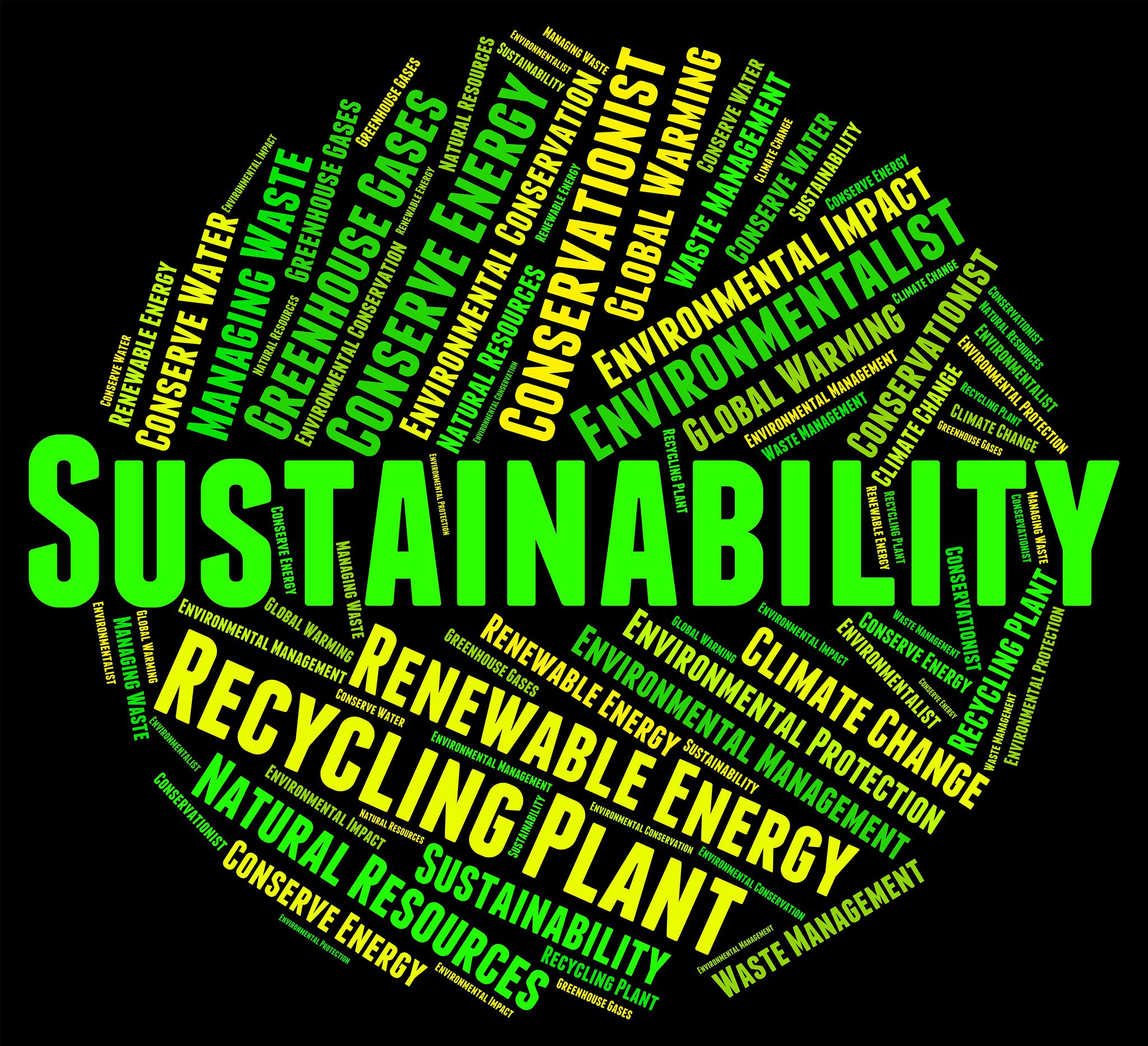 Words linked to sustainability